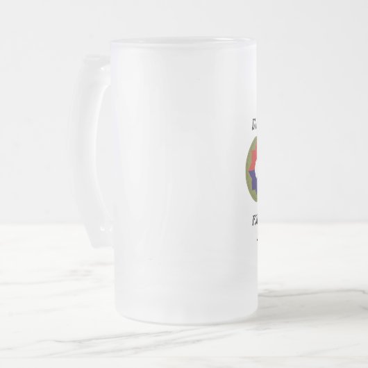 第9 Infのベトナムによって曇らされるマグ フロストグラスビールジョッキ (正面左)