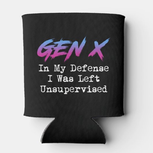 第X世代 – 私の弁護で私は監督され離れなかった 缶クーラー (裏面)