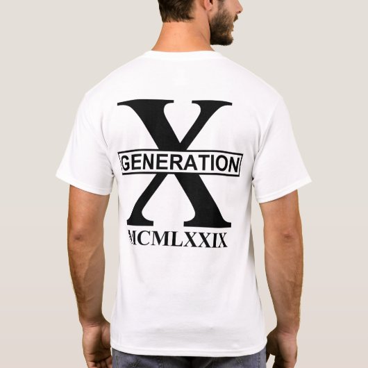 第X世代 – MCMLXXIX (1979) Tシャツ (裏面)