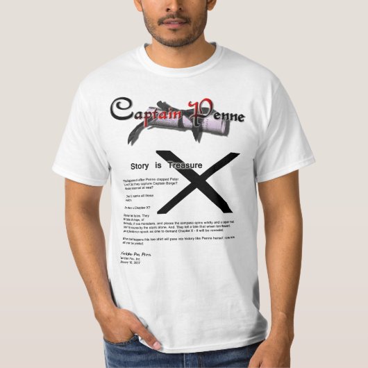 第X Penne大尉のTシャツの本の章 Tシャツ (正面)