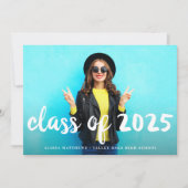 筆で描いたオーバーレイの卒業パーティー招待状 招待状 (正面)