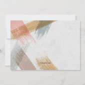 筆のタッチ フォト 卒業招待状 招待状 (裏面)