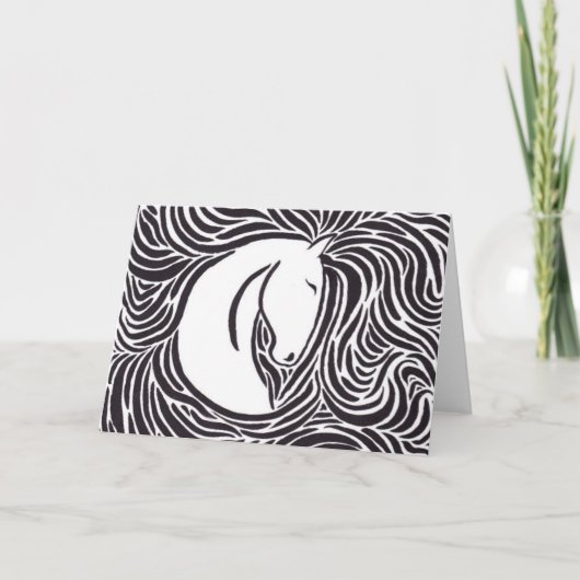 筆のペン馬 カード (正面)