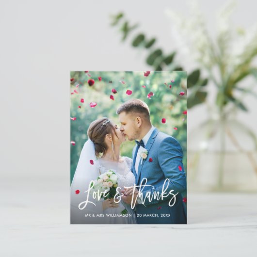 筆の結婚書感謝していは ポストカード (スタンド正面)