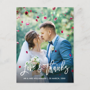 筆の結婚書感謝していは ポストカード