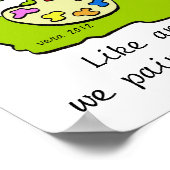 筆を使った芸術家のように ポスター (角)