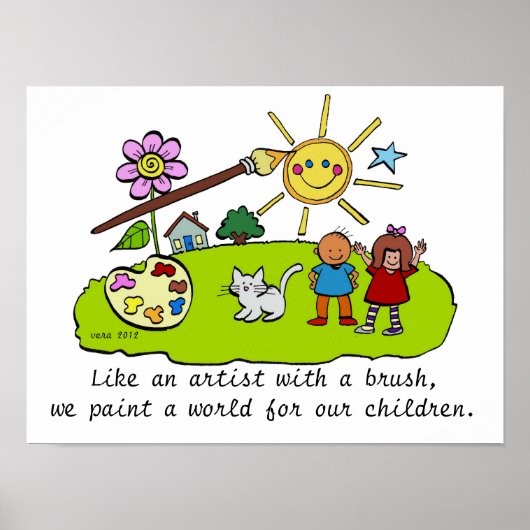 筆を使った芸術家のように ポスター (正面)