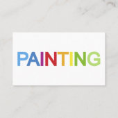 筆を手に制服を着た画家 名刺 (裏面)