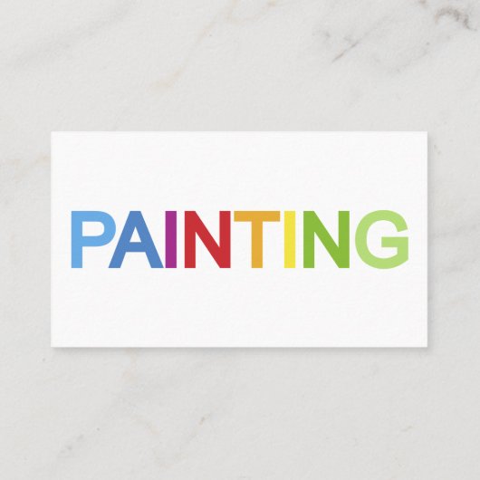 筆を手に制服を着た画家 名刺 (裏面)