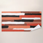 筆グランジ跡の幾何学的シームレスパターン バスタオル (バスタオル)