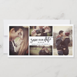 筆モダン筆書道4枚数々の写真 セーブザデート