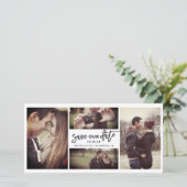 筆モダン筆書道4枚数々の写真 セーブザデート (スタンド正面)