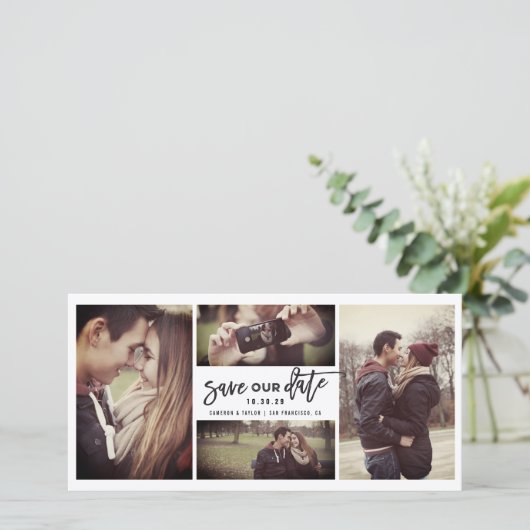 筆モダン筆書道4枚数々の写真 セーブザデート (スタンド正面)