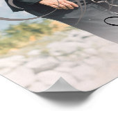 筆文字オーバーレイ写真 ウェディング ウェルカム ポスター (角)