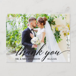 筆耕 結婚写真 花嫁 花婿 感謝 B ポストカード