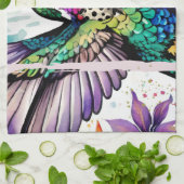 筆致の鳥アート キッチンタオル (折り畳み)