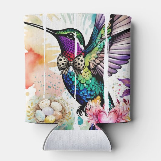 筆致鳥の芸術 缶クーラー (裏面)