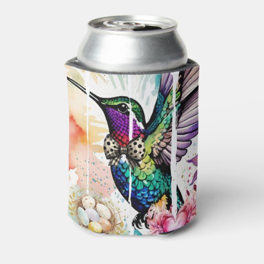 筆致鳥の芸術 缶クーラー (缶裏面)