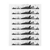 筆致10 ラップアラウンド宛名ラベル (シート)