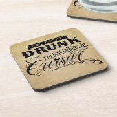 筆記体のコルクのコースターで話すこと コースター (左側)