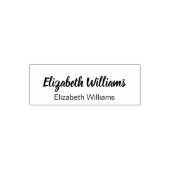 筆記体の署名と印刷名のテンプレート セルフインキングスタンプ (デザイン)