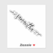 筆記体イニシャル名入れオーダーメイド シール (シート)