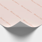 筆記体フォント名 エレガント シンプル おしゃれ ラッピングペーパー (角)