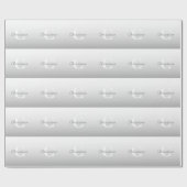 筆記体名前または他のテキスト（モノグラム付き） | グラデーション ラッピングペーパー (フラット)