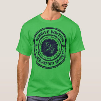 筆記体書保存会 Tシャツ