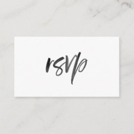 筆記体 ウェディング RSVP エンクロージャーカード