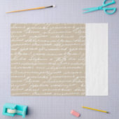 筆記体 ハンドライティング ライター 著者 本 二色調 薄葉紙 (クラフト)