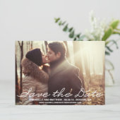 筆記体 Save the Date 発表 セーブザデート (スタンド正面)