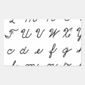 筆記用手書きグラフ 長方形シール (正面)