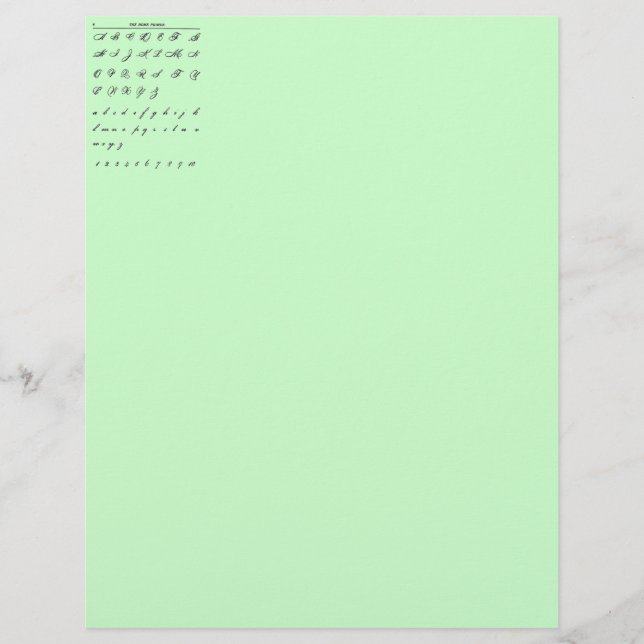 筆記用活字頭 (正面)