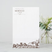 筆記用紙のモトッコ人Kasbah 便箋 (スタンド正面)