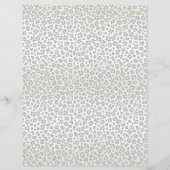 筆記用紙シート,ヒョウ柄, (裏面)