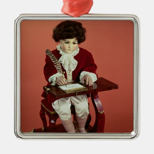 筆記者 メタルオーナメント (正面)