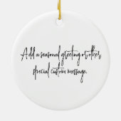 筆跡のある木の枝のペレグリン《鳥》ハヤブサ セラミックオーナメント (裏面)