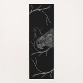 筆跡のある木の枝のペレグリン《鳥》ハヤブサ ヨガマット (正面)