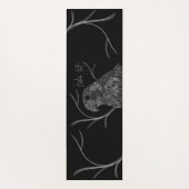 筆跡のある木の枝のペレグリン《鳥》ハヤブサ ヨガマット (裏面)