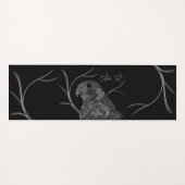 筆跡のある木の枝のペレグリン《鳥》ハヤブサ ヨガマット (正面(横))