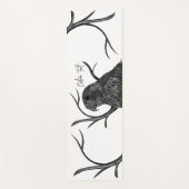 筆跡のある木の枝のペレグリン《鳥》ハヤブサ ヨガマット (正面)