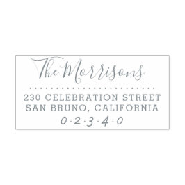 筆跡ブラシスクリプトカスタム差出人住所 セルフインキングスタンプ