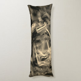 「筆跡」で染めたベージュ色の曲がった正方形 ボディピロー