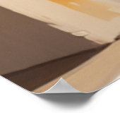 筆魅力的がキュートなジンジャーキャットアーティスト ポスター (角)