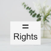 等しい権利 ポストカード (スタンド正面)