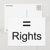 等しい権利 ポストカード (正面/裏面)