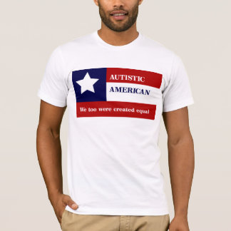 等しい自閉症のアメリカ人 Tシャツ