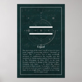 等しい ポスター