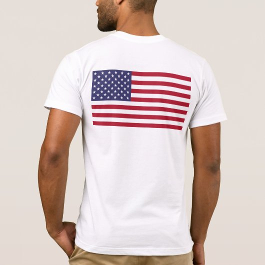 等しいUAの旗のワイシャツ Tシャツ (裏面)